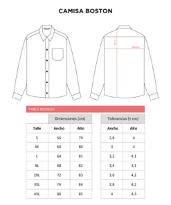 Camisa Boston Hombre/Unisex